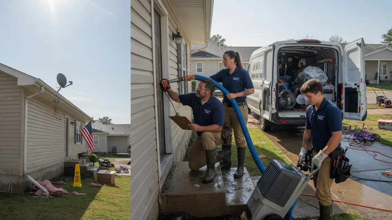 Ceiling Water Damage Restoration in Omaha, TX near me